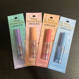 Disney Princess Lip Oil Collection - Purple, Orange, Pink, Blue